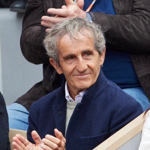 Alain Prost dans les tribunes au même moment dans les tribunes des Internationaux de France de tennis de Roland Garros 2024 à Paris, France, le 2 juin 2024. © Jacovides-Moreau/Bestimage