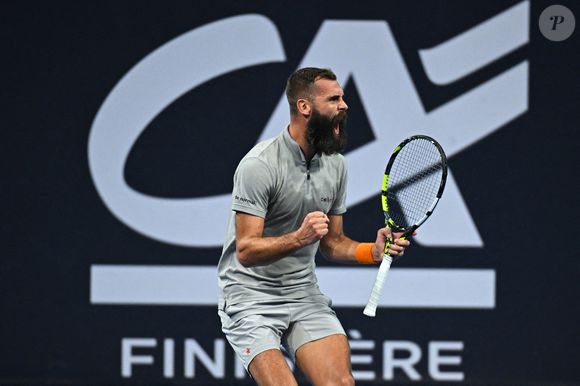 Benoit Paire (FRA) doit abandonner en raison d'une blessure au dos lors de son match au Challenger de Brest, Brest, France le 27 octobre 2022. Photo par Corinne Dubreuil/ABACAPRESS.COM