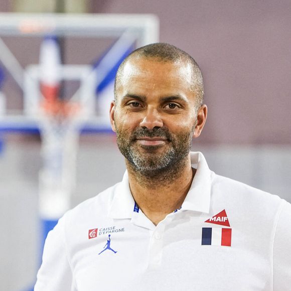 Tony PARKER, sélectionneur de l'équipe de France des moins de 17 ans, lors de la conférence de presse à l'INSEP le 23 juin 2026 à Vincennes, en France. Photo : Emilian Baldow/Icon Sport/ABACAPRESS.COM
