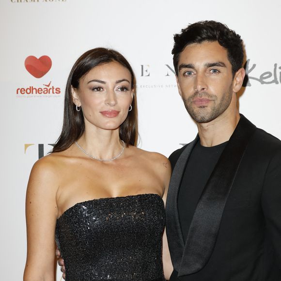 Rachel Legrain-Trapani (Miss France 2007) et son compagnon Valentin Léonard - Photocall de la 10ème édition du "Global Gift Gala 2021" à l'hôtel Four Seasons Hotel George V à Paris le 30 octobre 2021.
© Marc Ausset Lacroix/Bestimage