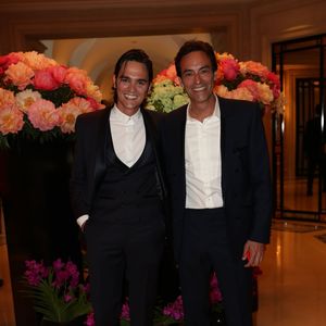 Exclusif - Anthony Delon avec son frère Alain-Fabien Delon au cocktail de la 10ème édition du "Global Gift Gala" à l'hôtel Four Seasons George V à Paris, le 3 juin 2019.
© Cyril Moreau/Global Gift Foundation/Bestimage