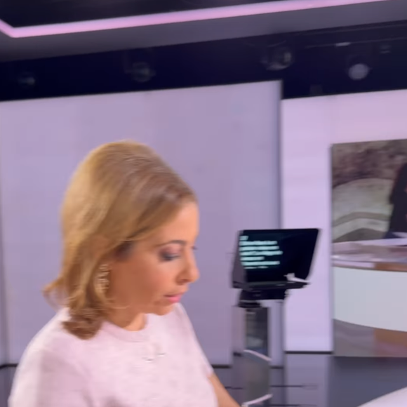 Léa Salamé avant son JT de 20 heurs sur France 2. Capture Instagram.