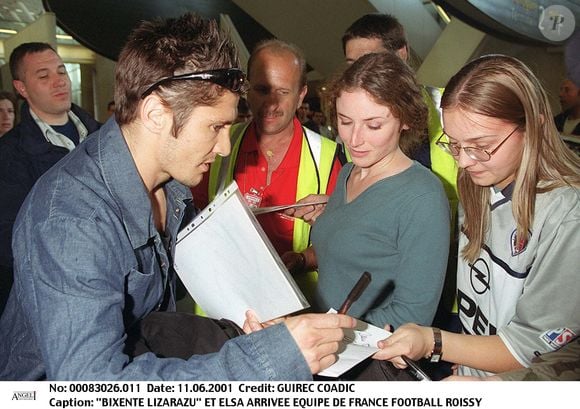 Archives - Bixente Lizarazu et Elsa Lunghini à Roissy.