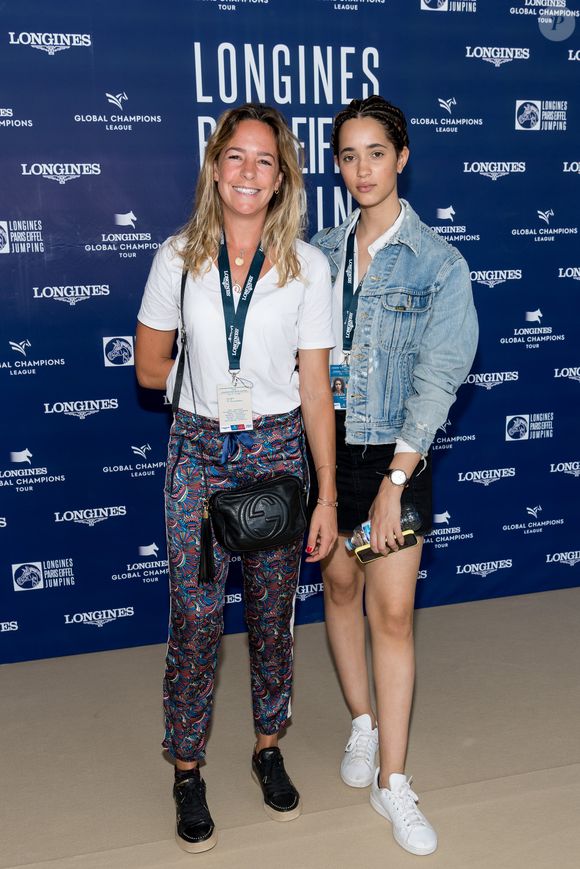 Exclusif - Marie Coupérie-Eiffel, Iman Perez - Photocall lors du Longines Paris Eiffel Jumping au Champ de Mars à Paris le 5 juillet 2019.

© Luc Castel / Bestimage