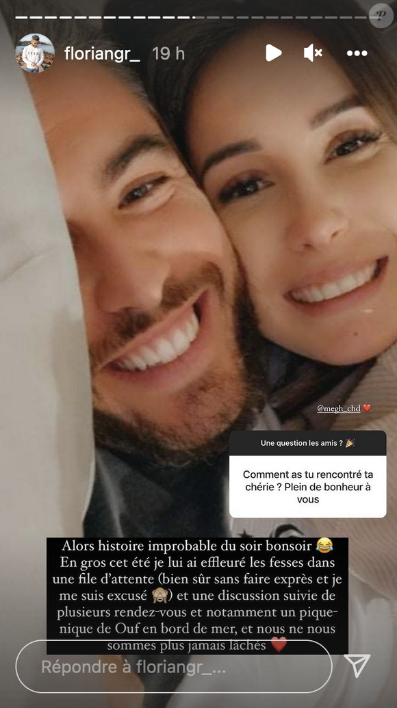 Florian (Mariés au premier regard) est de nouveau en couple avec une certaine Megh - Instagram