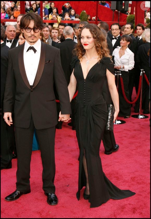 Vanessa Paradis et Johnny Depp aux Oscars en 2008
