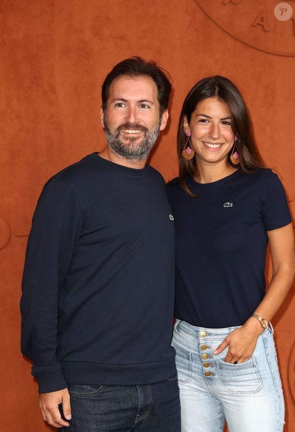 Vincent Pujol et Hélène Mannarino -   People au village pour la finale hommes lors des internationaux de France de tennis de Roland Garros 2019 à Paris le 9 juin 2019.
© Jacovides - Moreau / Bestimage