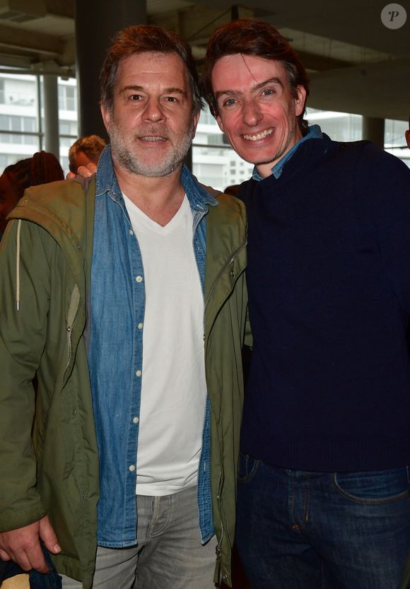 Ronald Guintrange et Benjamin Dubois - Avant-première du documentaire "XXI - Le sport des solutions" au cinéma MK2 Bibliothèque à Paris le 14 mai 2024. © Veeren/Bestimage