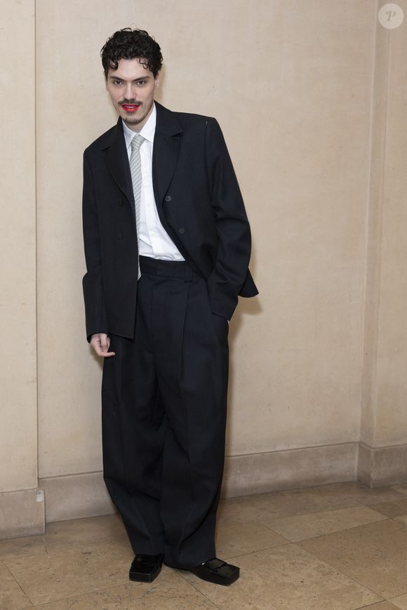 Lyas Medini - Photocall du défilé Jacquemus au 51 rue Raynouard lors de la Fashion Week Masculine prêt-à-porter Automne/Hiver 2025-2026 à Paris, le 26 janvier 2025. 
© Olivier Borde / Bestimage