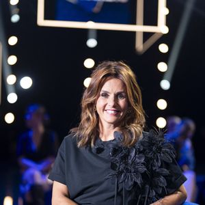 Exclusif - Faustine Bollaert lors de l'enregistrement de l'émission "La Boîte à secrets", présentée par F.Bollaert et diffusée le 3 octobre 2025 sur France 3, dans les studios du Lendit à Saint-Denis, Seine Saint-Denis, France, le 9 septembre 2025. Pierre Perusseau/Bestimage