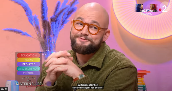 Il est accompagné du docteur Jules Fougère, pédiatre urgentiste au CHU de Rouen et chroniqueur dans "La maison des maternelles" 

Le docteur Jules Fougère, pédiatre urgentiste au CHU de Rouen et chroniqueur dans "La maison des maternelles" sur France 2.