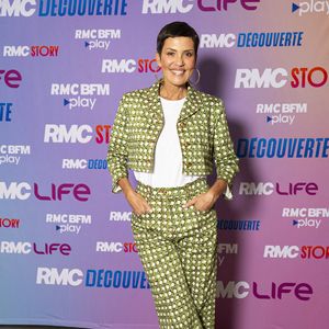 Cristina Cordula lors de la conférence de presse de rentrée des chaînes du groupe RMC-BFM à Paris, le 17 septembre 2025. 
© Pierre Perusseau / Bestimage