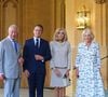 Cette visite d'État au Royaume-Uni a pour but de renforcer les relations entre les deux pays.
Déambulation d'Emmanuel Macron, président de la République Française, et de la Première dame Brigitte Macron, dans les jardins du château de Windsor avec le roi Charles III d'Angleterre et Camilla Parker Bowles, reine consort, le 9 juillet 2025. Au cours de cette promenade, le chef de l'Etat français et le souverain britannique ont abordé la protection de la biodiversité. Le couple présidentiel français est en visite officielle en Grande-Bretagne du 8 au 10 juillet 2025.
ALPHA AGENCY / BESTIMAGE