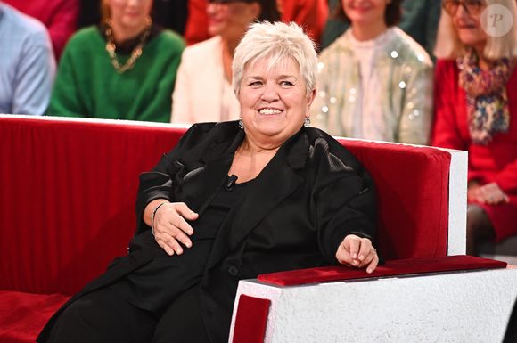 Exclusif - Mimie Mathy à l'enregistrement de l'émission "Vivement dimanche" au studio Rive Gauche à Paris, le 9 février.

Photo : Guillaume Gaffiot / Bestimage
