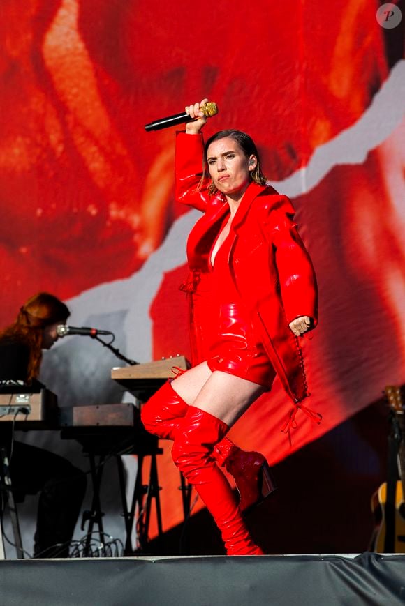 Lykke Li sur scène lors de la troisième journée au Lollapalooza à Stockholm, le 30 juin 2019. Crédit Bestimage