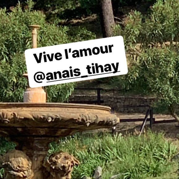 Image du mariage de François-Xavier Demaison et Anaïs Tihay, le 7 juin 2019 au château de Valmy à Argelès-sur-Mer (Pyrénées-Orientales), partagée par Laurie Cholewa dans sa story Instagram.