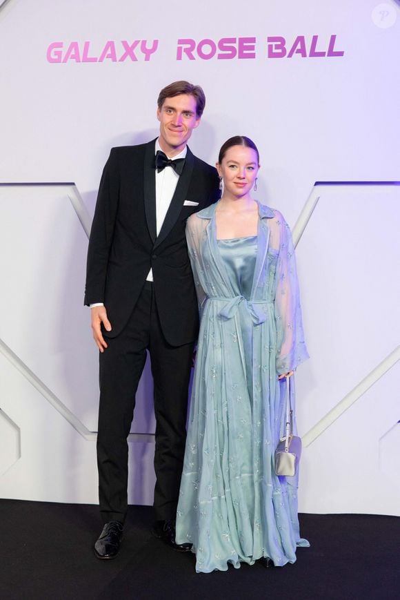 Ben Sylvester Strautmann et S.A.R. la princesse Alexandra de Hanovre assistent à la 70e édition du "Bal de la Rose" au Sporting Club de Monte-Carlo à Monaco, le 21 mars 2026.  © Olivier Huitel/Pool Monaco/Bestimage