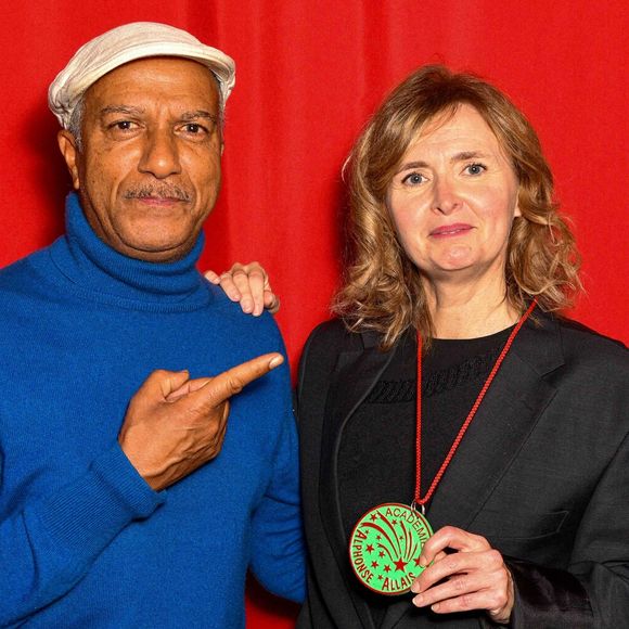 Pascal Legitimus, Annabelle Milot lors de la soirée de clôture du 9ème Festiv'Allais le 20 octobre 2025, à Paris, France. © ShootPix/ABACAPRESS.COM