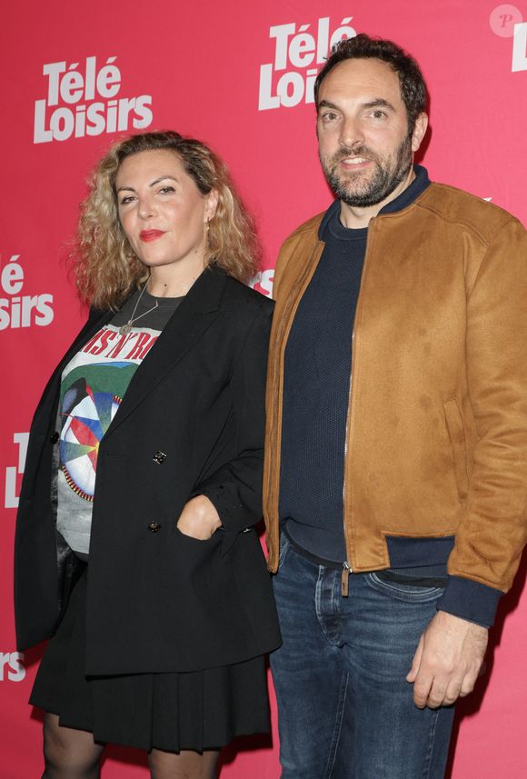 Anne-Élisabeth Blateau et David Mora - Photocall de la soirée "Télé Loisirs Awards 2024" aux Jardins du Pont-Neuf à Paris le 23 septembre 2024.  © Coadic Guirec/Bestimage