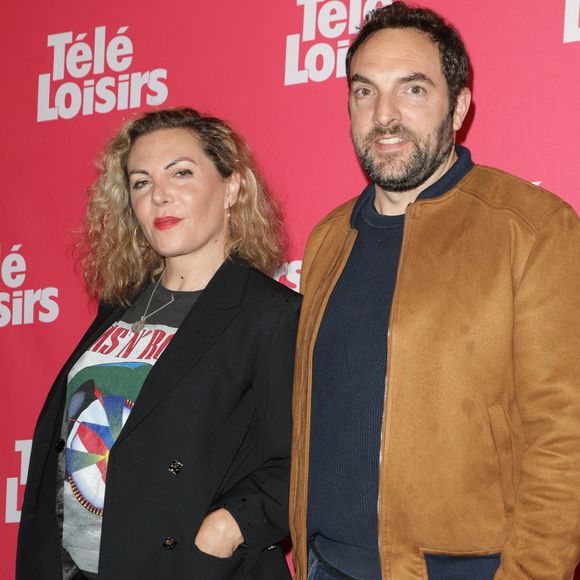 Anne-Élisabeth Blateau et David Mora - Photocall de la soirée "Télé Loisirs Awards 2024" aux Jardins du Pont-Neuf à Paris le 23 septembre 2024.  © Coadic Guirec/Bestimage