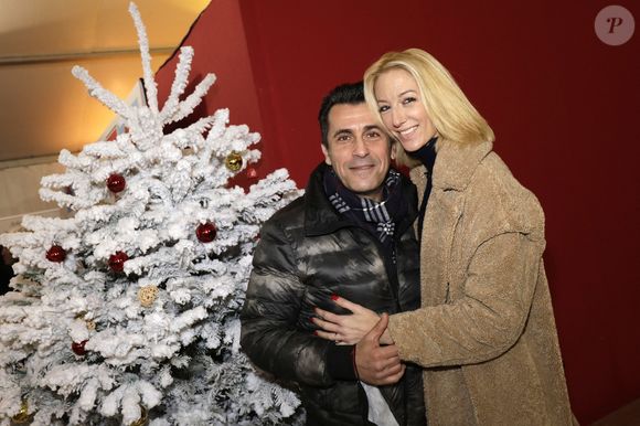 Exclusif - Bébert, Les Forbans (Albert Kassabi) et sa compagne Astrid - Soirée de l'arbre de Noël de l'association Citéstars au cirque Phénix en présence de 80 enfants défavorisés et maltraités à Paris le 9 janvier 2022. © Cédric Perrin/Bestimage