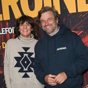Estelle Denis et son compagnon Marc Thiercelin - Avant-première du film "Mon héroïne" au cinéma UGC Normandie à Paris le 12 décembre 2022. © Coadic Guirec/Bestimage