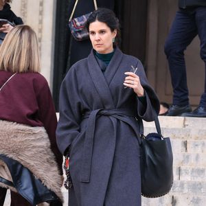 Apolline de Malherbe à l'issue de la cérémonie funéraire de Rolland Courbis à l'église de la Madeleine à Paris, en France, le 14 janvier 2026. Photo de Jérôme Domine/ABACAPRESS.COM