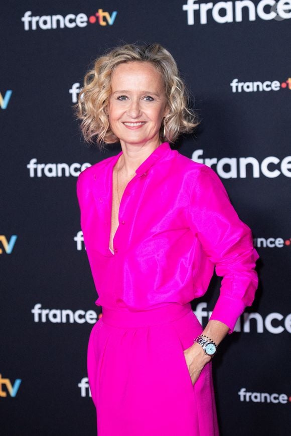 Caroline Roux assiste a la Conference de Presse de rentree de France Televisions a Paris, France le 11 Juillet 2023. Photo par Aurore Marechal/ABACAPRESS.COM