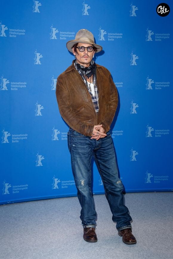 Johnny Depp pour la présentation du film "Minamata" (conférence et photocall) au 70ème Festival international du film de Berlin, La Berlinale 2020, à Berlin le 21 Février 2020. Crédit : Backgrid UK/ Bestimage