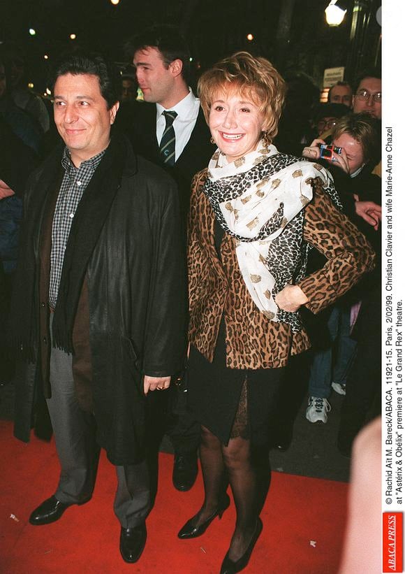 Christian Clavier et Marie-Anne Chazel en 1999. © Rachid Aït M. Bareck/ABACA. 11921-15. Paris, 2/02/99. .