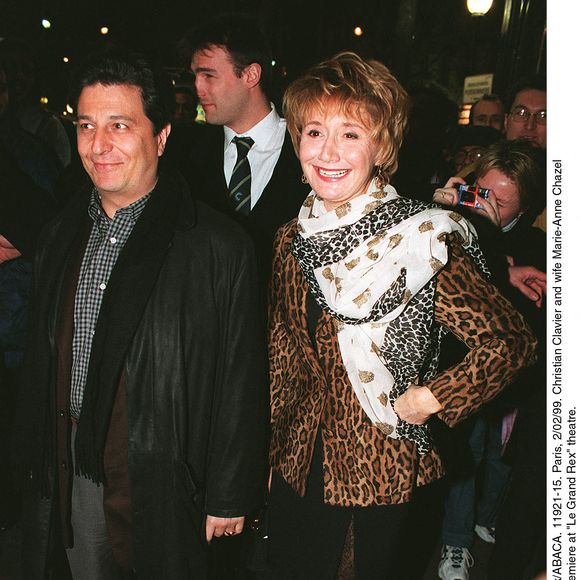 Christian Clavier et Marie-Anne Chazel en 1999. © Rachid Aït M. Bareck/ABACA. 11921-15. Paris, 2/02/99. .