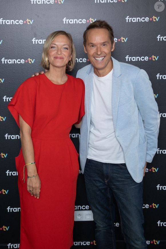 Maya Lauque, Damien Thevenot assistent à la Conférence de Presse France TV le 04 septembre 2024 à Paris, France. Photo par Nasser Berzane/ABACAPRESS.COM