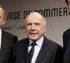 François Pinault est un homme d'affaires français emblématique

François-Henri Pinault, son fils François Pinault et François Pinault lors de la conférence de presse "Un musée pour la Bourse de Commerce" à l'Hotel de Ville de Paris, le 27 avril 2016. © Stephane Lemouton/Bestimage