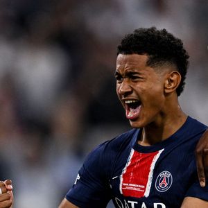 Senny Mayulu lors de la Finale de la Ligue Des Champions 2025 "PSG - Inter Milan" à l'Allianz Arena de Munich, le 31 mai 2025. / Image Sport/PsnewZ/Bestimage