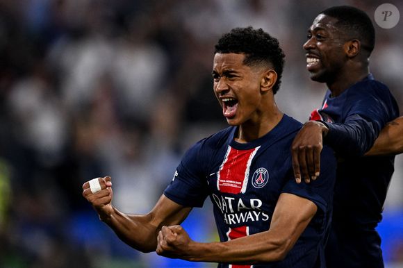Senny Mayulu lors de la Finale de la Ligue Des Champions 2025 "PSG - Inter Milan" à l'Allianz Arena de Munich, le 31 mai 2025. / Image Sport/PsnewZ/Bestimage