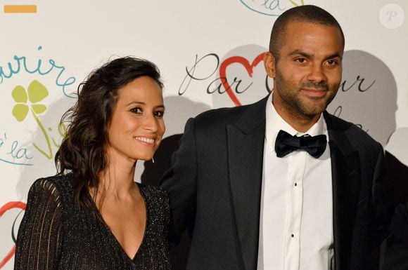 Exclusif - Tony Parker (président du festival Lyon gagne avec ses femmes) et Axelle Francine - Soirée "Par Coeur Gala" à l'Abbaye de Collonges à Lyon, France, le 14 septembre 2018. © Romain Doucelin/Bestimage