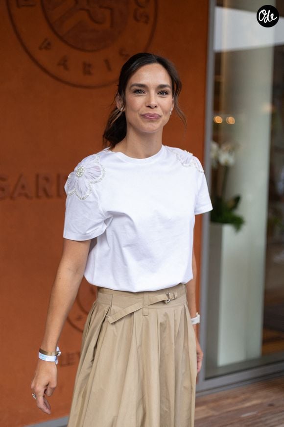 Marine Lorphelin au Village lors d'une séance nocturne du tournoi de Roland-Garros 2025, le 3 juin 2025 à Paris, en France. Photo de Nasser Berzane/ABACAPRESS.COM