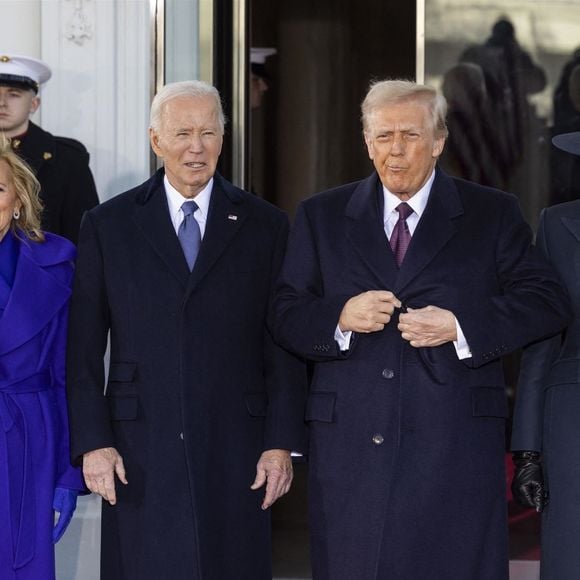 Washington, DC - Donald Trump prend ses fonctions pour son second mandat en tant que 47e président des États-Unis, à la Maison Blanche, à Washington, DC, États-Unis, le 20 janvier 2025.  © Backgrid USA / Bestimage