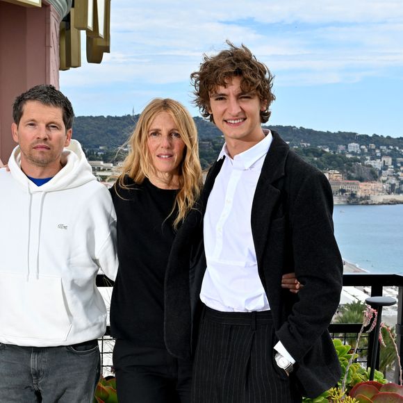 Sayyid El Alami, Pierre Deladonchamps, Sandrine Kiberlain et Vassili Schneider- Rencontre avec les membres du jury à l'hôtel Negresco sur la terrasse de la suite Jeanne Augier, dans le cadre de la 7e édition du festival Cineroman à Nice le 4 octobre 2025 . © Bebert-Jacovides/Bestimage