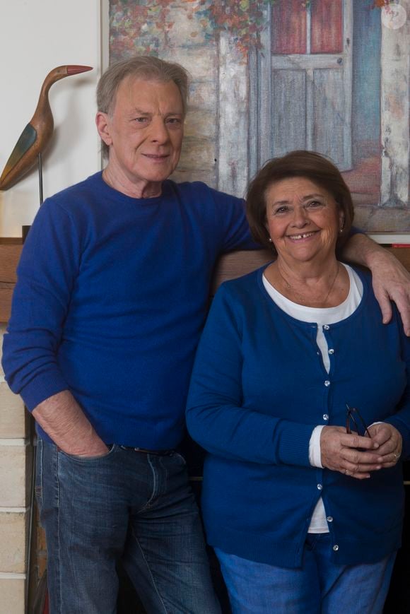 Herbert Leonard et sa femme Cléo chez eux à Barbizon en 2016. © JLPPA / Bestimage