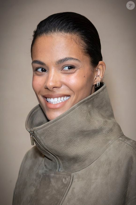 Tina Kunakey - Photocall du défilé Jacquemus au 51 rue Raynouard lors de la Fashion Week Masculine prêt-à-porter Automne/Hiver 2025-2026 à Paris, le 26 janvier 2025. 
© Olivier Borde / Bestimage