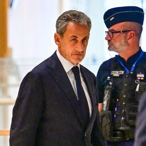 Nicolas Sarkozy - Nicolas Sarkozy condamné à 5 ans de prison à l'issue du procès de l'affaire du financement libyen au tribunal correctionnel de Paris, le 25 septembre 2025.
© Christian Liewig / Bestimage