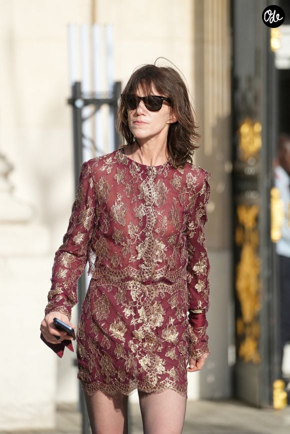 Charlotte Gainsbourg au défilé de mode Saint Laurent homme printemps / été 2027 à la Bourse du Commerce à Paris le 23 juin 2026
© Anne-Sophie Guebey / Bestimage