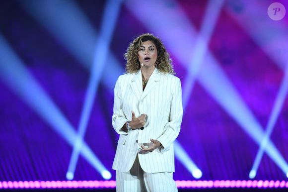 Exclusif - Nawell Madani lors de la soirée du grand gala du "Marrakech du Rire 2022" pour la 10ème édition au palais El Badiî à Marrakech, Maroc, le 18 juin 2022. 

© Rachid Bellak/Bestimage