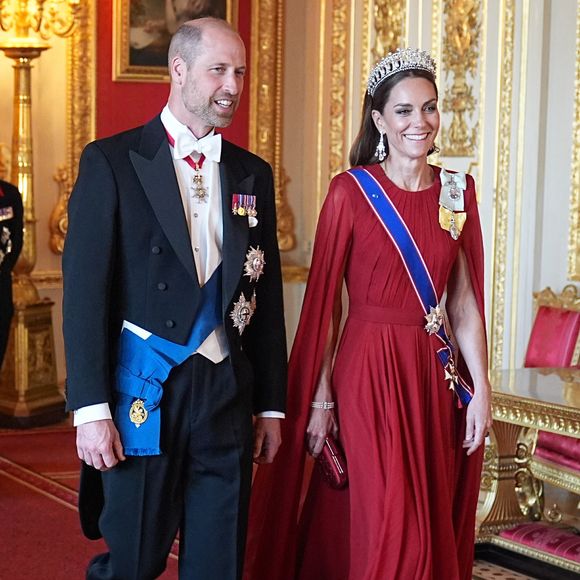 Cela fait suite à la visite officielle d'Emmanuel Macron cette semaine

Le prince et la princesse de Galles au banquet d'État du président français Emmanuel Macron et de son épouse Brigitte Macron, au château de Windsor (Berkshire), au premier jour de la visite d'État du président français au Royaume-Uni. Mardi 8 juillet 2025. Photo par Chris Jackson/PA Wire/ABACAPRESS.COM