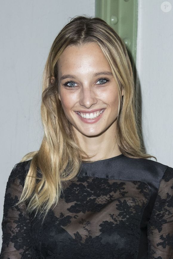 Ilona Smet au défilé de mode printemps-été 2018 "Lanvin" au Grand Palais à Paris. Le 27 septembre 2017. Crédit Olivier Borde / Bestimage