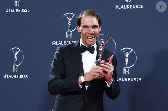 Rafael Nadal à Madrid en avril 2025. © Dennis Agyeman/AFP7 via ZUMA Press Wire