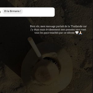 Selon le dernier bilan provisoire, le séisme a fait plus de 1 700 morts, 3 400 blessés et 300 disparus en Birmanie et en Thaïlande. 

Iris Mittenaere raconte sa dernière mésaventure en Asie. Instagram