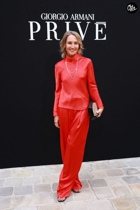 Oxana Bodanrenko au défilé Giorgio Armani Privé "Collection Haute Couture Automne/Hiver 2026-2027" lors de la Fashion Week de Paris, le 7 juillet 2026