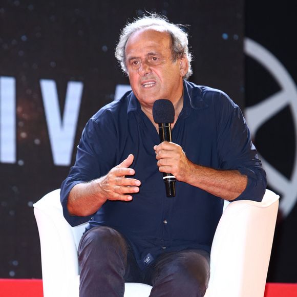 Michel Platini à la 21e édition du Magna Graecia Film Festival en Italie le 28 juillet 2024.
Crédit : SGP / BESTIMAGE